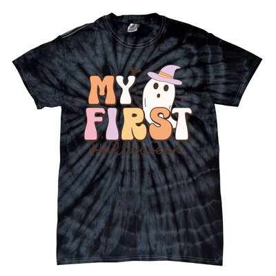 My First Halloween Retro Cute Ghost Funny Gift Tie-Dye T-Shirt