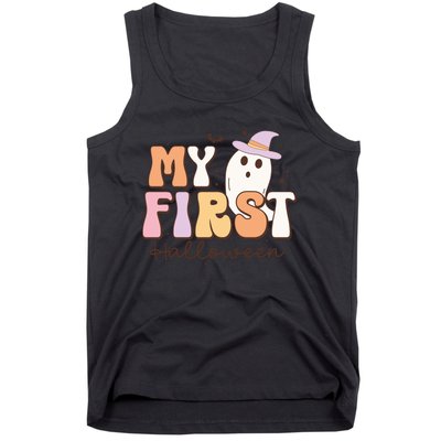 My First Halloween Retro Cute Ghost Funny Gift Tank Top