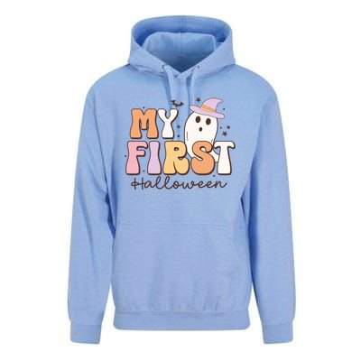 My First Halloween Retro Cute Ghost Funny Gift Unisex Surf Hoodie