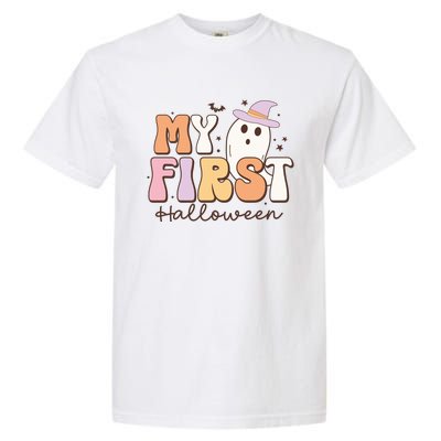 My First Halloween Retro Cute Ghost Funny Gift Garment-Dyed Heavyweight T-Shirt