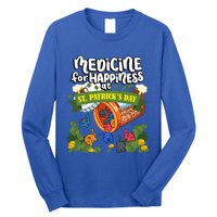 Medicine For Happiness At St Patrick's Day Clowder Of Cats Gift Long Sleeve Shirt