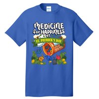 Medicine For Happiness At St Patrick's Day Clowder Of Cats Gift Tall T-Shirt