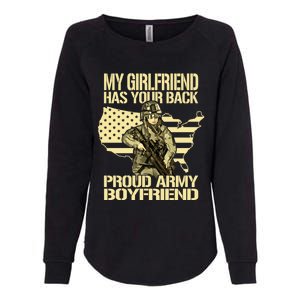 My Friend Has Your Back Patriotic Proud Army Friend Gift Womens California Wash Sweatshirt