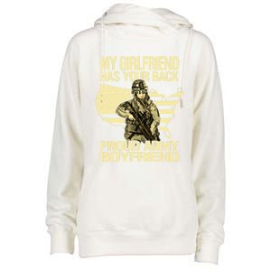 My Friend Has Your Back Patriotic Proud Army Friend Gift Womens Funnel Neck Pullover Hood