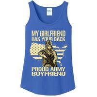 My Friend Has Your Back Patriotic Proud Army Friend Gift Ladies Essential Tank