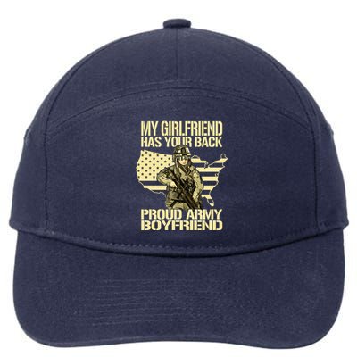 My Friend Has Your Back Patriotic Proud Army Friend Gift 7-Panel Snapback Hat