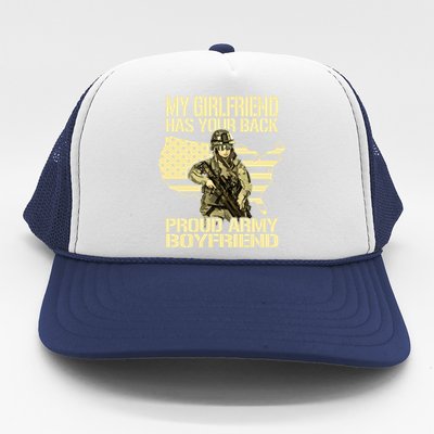 My Friend Has Your Back Patriotic Proud Army Friend Gift Trucker Hat