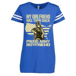 My Friend Has Your Back Patriotic Proud Army Friend Gift Enza Ladies Jersey Football T-Shirt