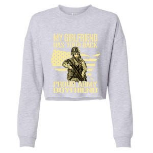 My Friend Has Your Back Patriotic Proud Army Friend Gift Cropped Pullover Crew