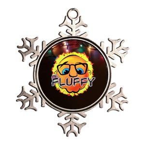 Mr Fluffy Head Metallic Star Ornament