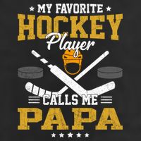 My Favorite Hockey Player Calls Me Papa Gift 11oz C Handle Ceramic Mug