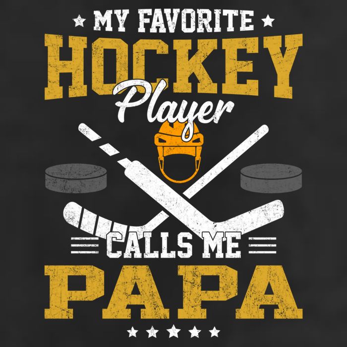 My Favorite Hockey Player Calls Me Papa Gift 11oz C Handle Ceramic Mug