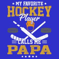 My Favorite Hockey Player Calls Me Papa Gift Womens Tank Top