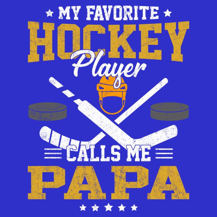 My Favorite Hockey Player Calls Me Papa Gift Womens Tank Top