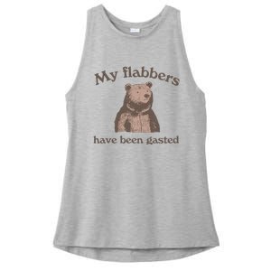 My Flabbers Have Been Gasted Ladies PosiCharge Tri-Blend Wicking Tank