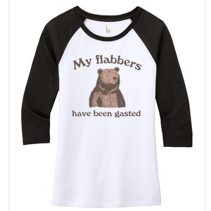 My Flabbers Have Been Gasted Women's Tri-Blend 3/4-Sleeve Raglan Shirt