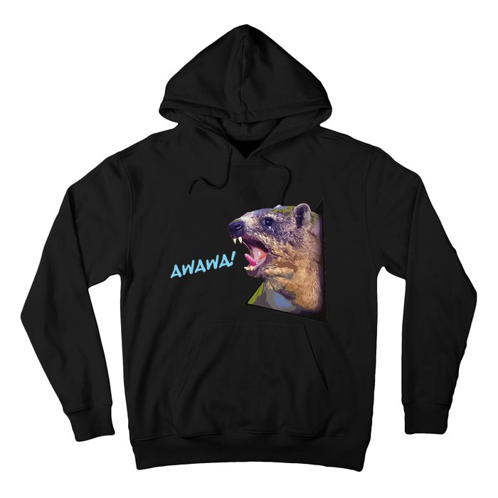 Mama Funny Hyrax Screaming Mom Hyrax Meme Animal Hoodie