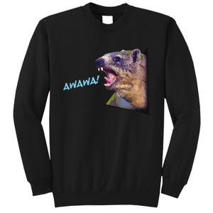 Mama Funny Hyrax Screaming Mom Hyrax Meme Animal Sweatshirt