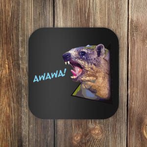 Mama Funny Hyrax Screaming Mom Hyrax Meme Animal Coaster