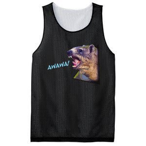 Mama Funny Hyrax Screaming Mom Hyrax Meme Animal Mesh Reversible Basketball Jersey Tank