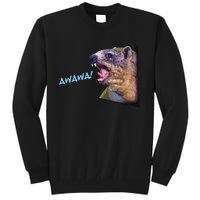 Mama Funny Hyrax Screaming Mom Hyrax Meme Animal Tall Sweatshirt