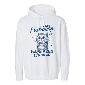 My Flabbers Have Been Gasted Distressed Garment-Dyed Fleece Hoodie