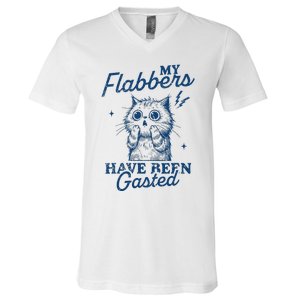 My Flabbers Have Been Gasted Distressed V-Neck T-Shirt