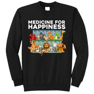 Medicine For Happiness Wildlife Animal Rescue Zoo Animal Sweatshirt