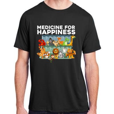 Medicine For Happiness Wildlife Animal Rescue Zoo Animal Adult ChromaSoft Performance T-Shirt