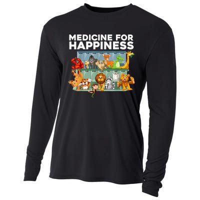 Medicine For Happiness Wildlife Animal Rescue Zoo Animal Cooling Performance Long Sleeve Crew