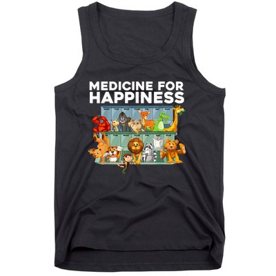 Medicine For Happiness Wildlife Animal Rescue Zoo Animal Tank Top