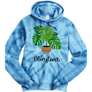 Monstera Flora Houseplant Gardener Plant Lover Tie Dye Hoodie