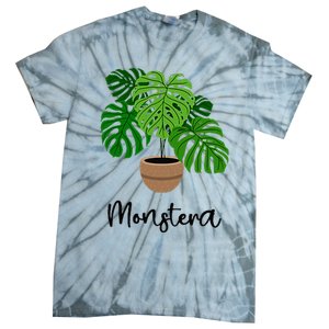 Monstera Flora Houseplant Gardener Plant Lover Tie-Dye T-Shirt