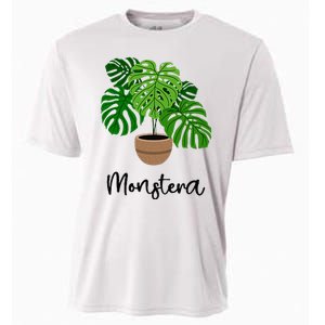 Monstera Flora Houseplant Gardener Plant Lover Cooling Performance Crew T-Shirt