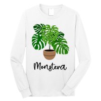 Monstera Flora Houseplant Gardener Plant Lover Long Sleeve Shirt