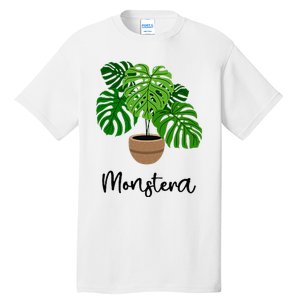 Monstera Flora Houseplant Gardener Plant Lover Tall T-Shirt