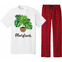 Monstera Flora Houseplant Gardener Plant Lover Pajama Set