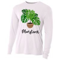 Monstera Flora Houseplant Gardener Plant Lover Cooling Performance Long Sleeve Crew