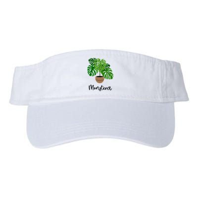 Monstera Flora Houseplant Gardener Plant Lover Valucap Bio-Washed Visor