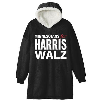 Minnesotans For Harris Walz Hooded Wearable Blanket