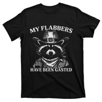 My Flabbers Have Been Gasted Funny Raccoon Cowboy T-Shirt