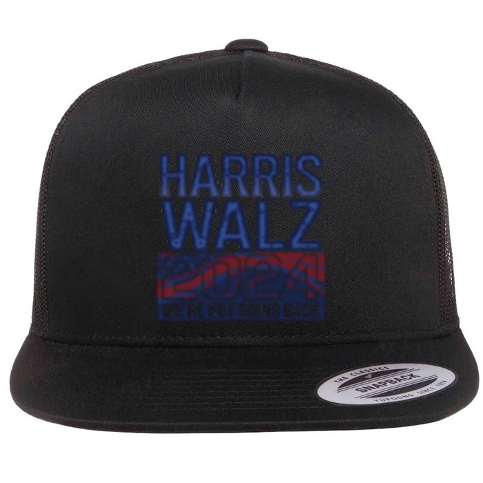 Moving Forward Harriswalz Progress Not Regress Meaningful Gift Flat Bill Trucker Hat