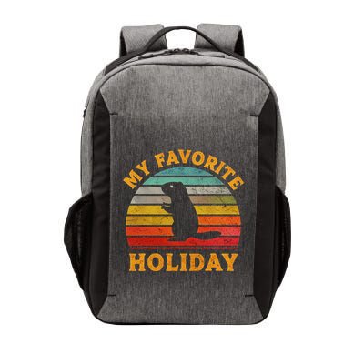 My Favorite Holiday Groundhog Day Vector Backpack