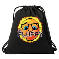 Mr Fluffy Head Drawstring Bag