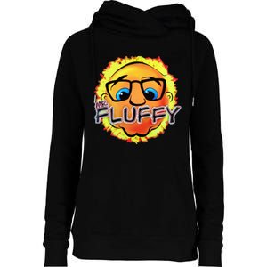 Mr Fluffy Head Womens Funnel Neck Pullover Hood