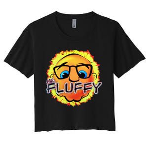 Mr Fluffy Head Women's Crop Top Tee