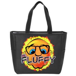 Mr Fluffy Head Zip Tote Bag