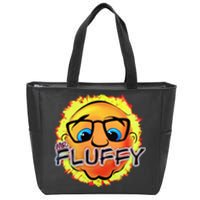 Mr Fluffy Head Zip Tote Bag