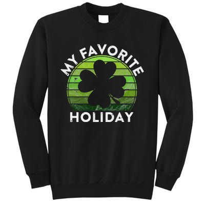 My Favorite Holiday Sunset Luck Irish St Patrick's Day Sweatshirt