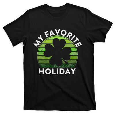 My Favorite Holiday Sunset Luck Irish St Patrick's Day T-Shirt